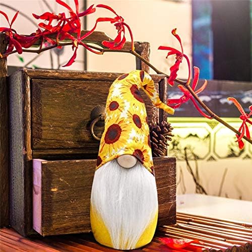 Boneca gnomo de luxuoso Langya, gnomo de abelha macia com chapéu de girassol, ornamento de boneca de