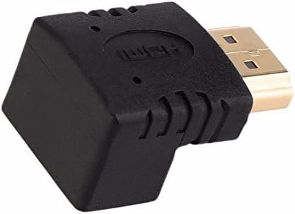 Axgear de 90 graus giratório giratório HDMI Male para Feminino Adaptador ângulo Conversor