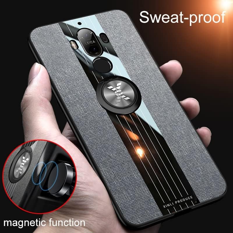 Casos de flip de smartphone wanri compatíveis com estojo Huawei Mate 9, com estojo magnético de 360 ​​° de kickstand,