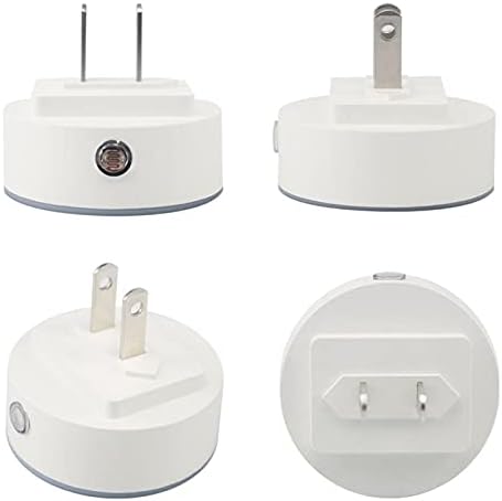 2 Pacote Plug-in Nightlight LED Night Light com Dusk-to-Dewn Sensor for Kids Room, Nursery, Kitchen, Hallway Floral Blue