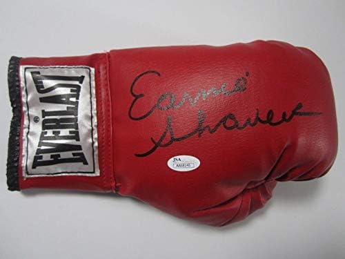 Shavers Weenie Schavers assinada a mão autografada Everlast Boxing Glove JSA CoA - luvas de boxe autografadas