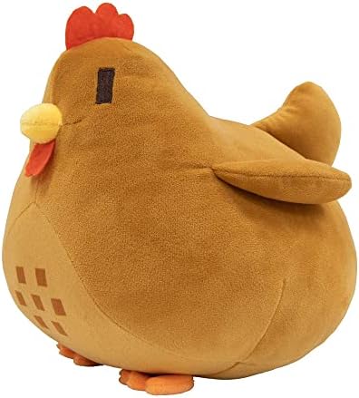 Stardew Valley Chicken Plexush Toys, boneca de pelúcia gordinha de galinha macia de 7,9 , travesseiros