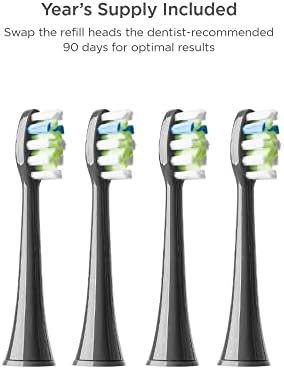 Escova de dentes Soniclean Ultra Sonic para adultos com 4 cabeças de escova de dentes, escova de dentes