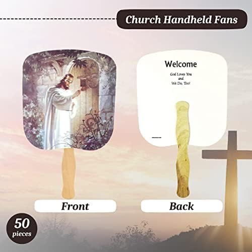 Swanson Christian Products Igreja Fãs - Fãs de salão de mão para adultos - Fãs de mão para os cultos da igreja