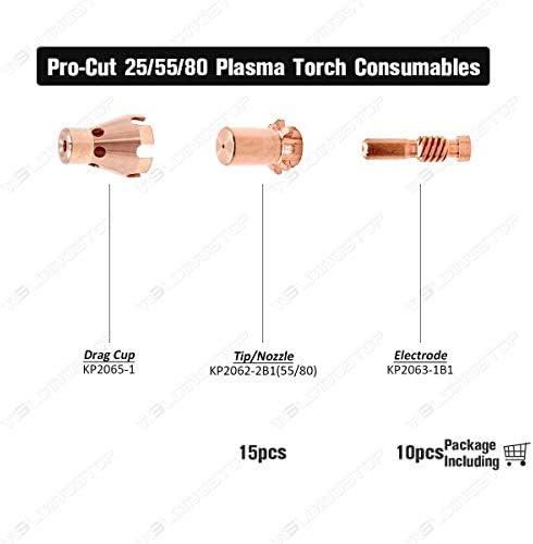 Eletrodos de soldingstop ponta 0,043 '' bico 1,1 mm para Lincoln Electric Pro-Cut 80 Torch Consumits