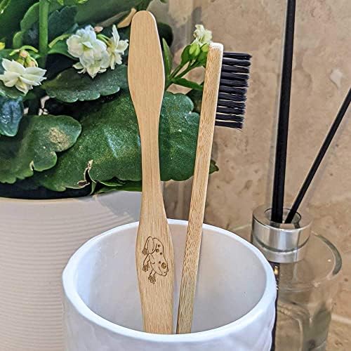 Escova de dentes de bambu 'do sapo' Azeeda