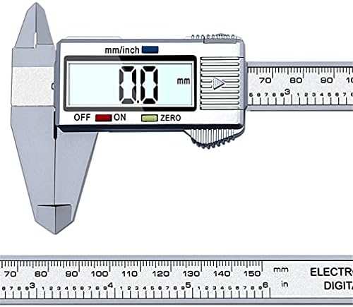Quul 0-150mm Metal Digital Metal Paliper eletrônico Precisa Os compras vernier ferramentas régua micrômetro Ferramentas de medição de plástico LED Tela grande