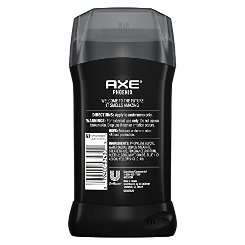 AX Dual Ação Desodorante Bole para Proteção de odor Longa Longa, Phoenix Crushed Mint & Rosemary Men's Deo, Alumínio Free 3oz Twin Pack