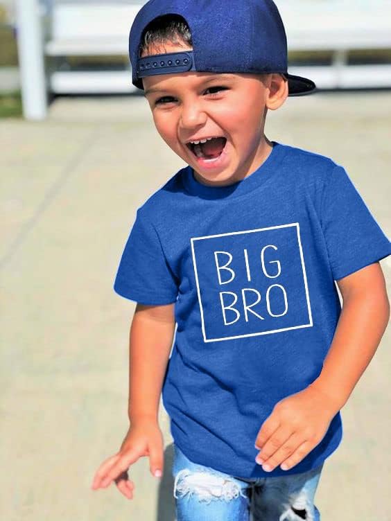 Mnlybaby Big Brother Camisa Criança Baby Garoto Promovido a Big Brother Anúncio Tshirt Roupas de manga curta