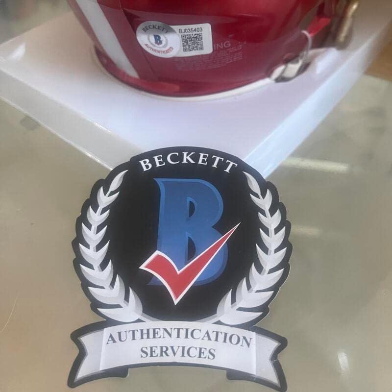 Joe Montana 49ers assinou autêntico Autografado Flash Mini Helmet Bas Authentic
