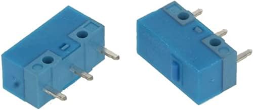 Shubiao Micro Switches 2pcs Blue Dot Blue Shell 0.74N Micro -Switch Gold Lhloy Contatos 50 milhões