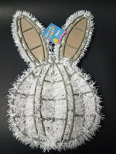 Tinsel Easter Bunny Rabbit Wall Holding
