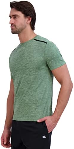 Russell Athletic Mens Dri-Power Space-Dye Short Sleeve Crew Neck Decam