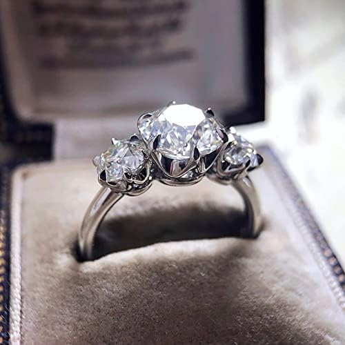 2023 Novo jóias de zircão engajado jóias de jóias brilhantes de pedra de pedra para mulheres anéis