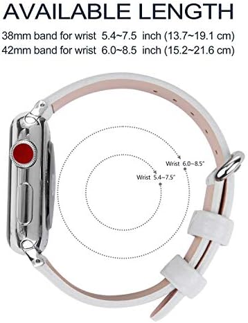 Compatível com o pequeno relógio Apple 38mm, 40mm e 41mm de couro pulseira pulseira de pulseira