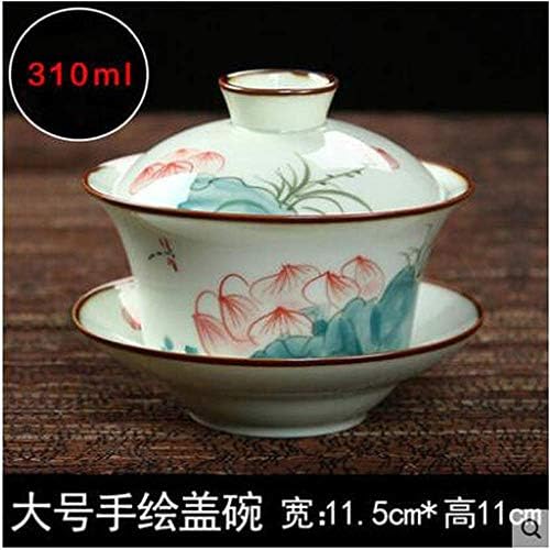 Paynan Chinese Jingdezhen pintada à mão Gaiwan Cup Ceramics Tea Bowl Tea Conjunto de chá Acessórios