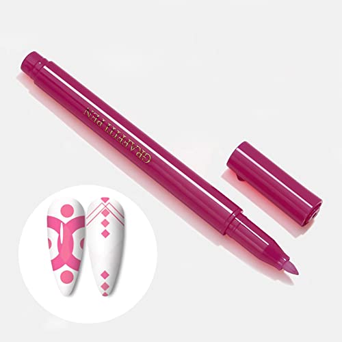 Vefsu 12 cores manicure caneta 3d manicure colorir caneta acaricia unhas de pontapagem de caneta esboço