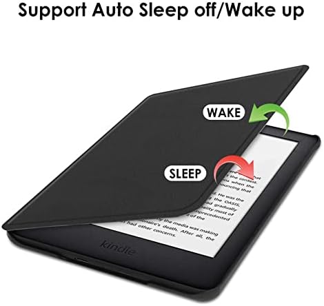 Caso Shzrgarts para capa magnética de couro Kindle -PU com Smart Auto Wake/Sleep para 6.8 Kindle Paperwhite E