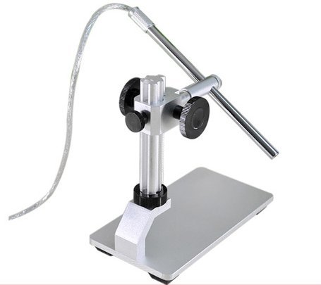 Microscópio de borrescopo digital USB Vividia com suporte de metal multifuncional profissional de 12 mm de