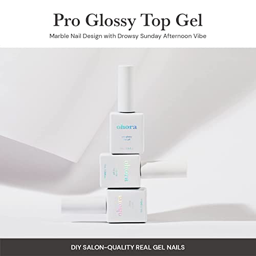 Ohora Pro Gel Gel Gel + Gel semi -curado pacote de unhas de gel