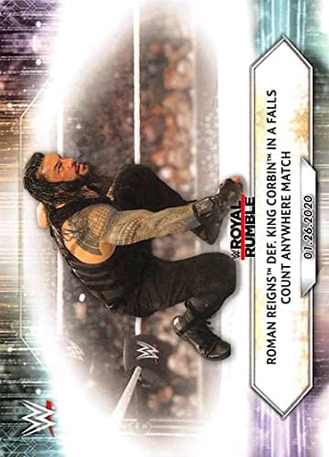 2021 Topps WWE 9 Roman Reigns Wrestling Trading Card