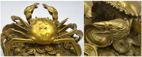 N/A Ornamentos de caranguejo -dinheiro de cobre Veda dos generais generais hengcai artesanato de decoração