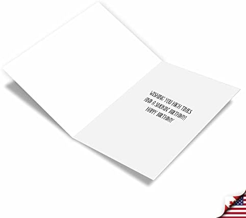 Nobleworks Cartão engraçado de aniversário com 5 x 7 polegadas envelope bdayunlit homens articulações