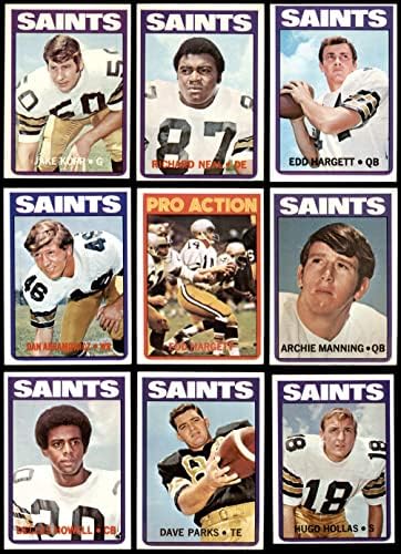 1972 Topps New Orleans Saints Team estabeleceu o New Orleans Saints Ex/Mt Saints
