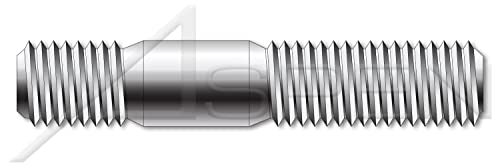 M10-1,5 x 30mm, DIN 938, Métrica, pregos, de ponta dupla, extremidade de parafuso 1,0 x diâmetro, a4 aço inoxidável