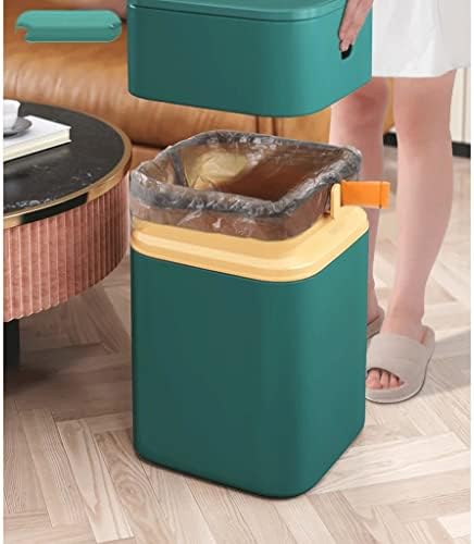 Lxxsh lixo lata lata de estilo nórdico prensa para o banheiro de cozinha armazenamento de armazenamento