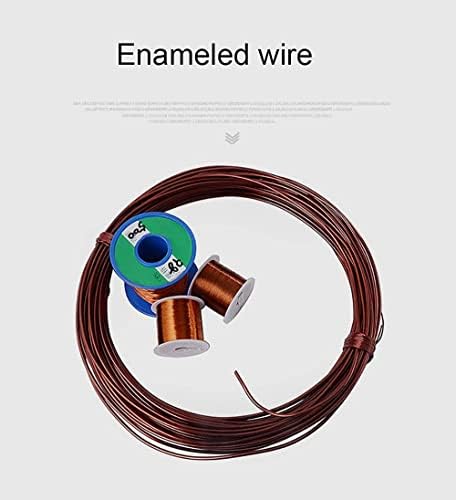 Fio de cobre ZJIEX, fio de enrolamento de bobina esmaltado por fio de ímã de 0,6m