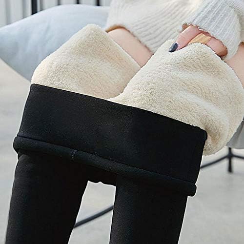 Xxbr feminino de inverno moda lademeding alinhadas, calças térmicas de tamanho térmico grosso e de tamanho alto
