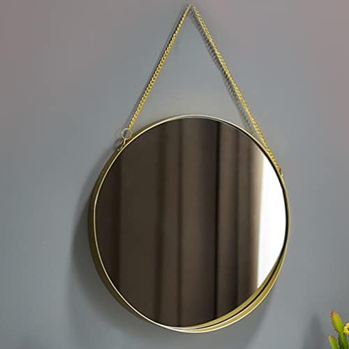 Espelho redondo de decoração vintage de Beauptty, espelho de espelho de penteado sem pente