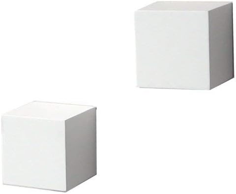 Knape & Vogt, fabricados com prateleiras, cubos de parede, par, 5 polegadas x 5 polegadas, branco
