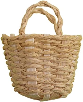 Kisangel Wicker cesta de vime Mini tecidos cestas de cesto de cesto de cesto de cesto de cesto de casamento