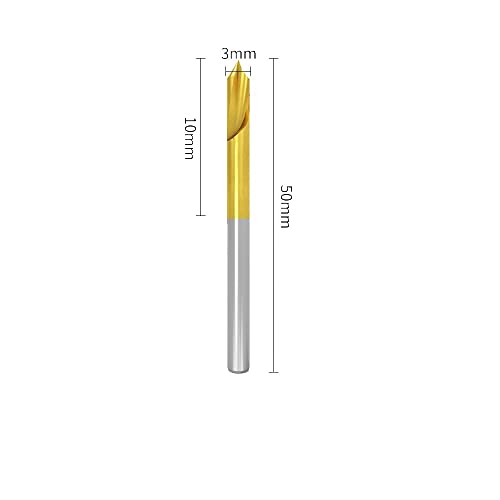 1pcs ， Drill de posicionamento de centralização de titânio de alta velocidade de aço de aço de 90 graus, 3mm