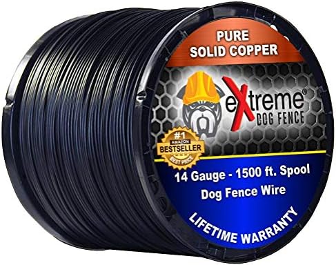 Fio de cerca para cães pesados ​​- 1500 pés 14 bitola Profissional Extreme Dog Fence Fio de limite para todas
