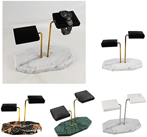 Liuzh Jóias Stand Marble Base Relógio Stand Stand Metal Haste Display Props Bracelet Relógio Display Jóias Longe