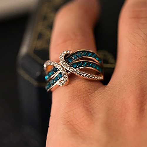 Anéis para meninos engajamento redondo de corte de zircões femininos anéis de casamento anéis de jóias