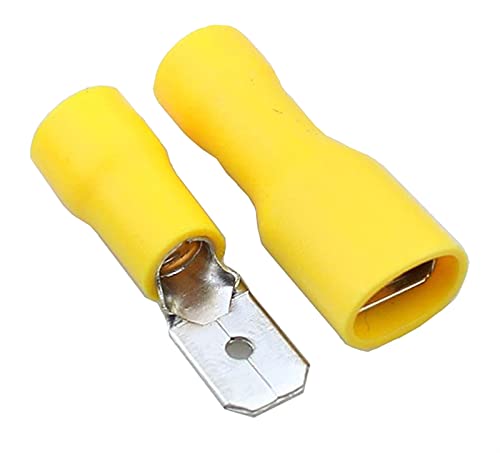Vevel 5.5-250 MDD5.5-250 Amarelo Male Male Electric Wire Connections CRIMP Terminal Connectores
