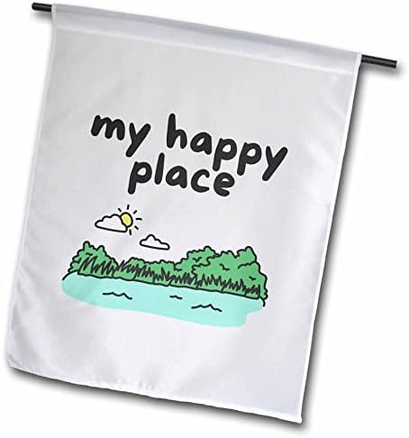 3drose Rosette - Lake Life - Lake - My Happy Place - Flags
