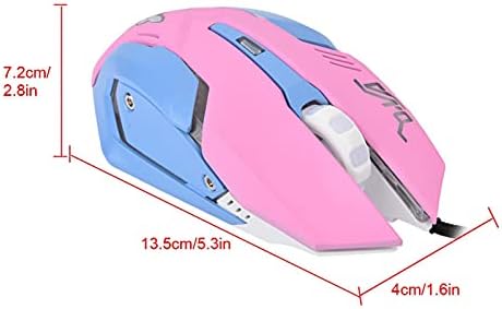Mouse, 3200dpi de alta sensibilidade USB Gaming Mouse Connection Smart Connection Design ergonômico para