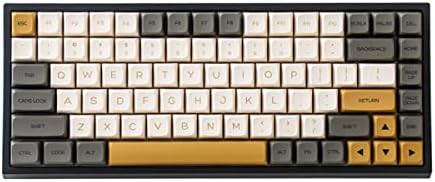 Yunzii KC84 84 Keys Hot Swappable Wired Keyboard com CAPS PBT SUBBED SUBBED CAPS, programável, RGB, NKRO, Tipo