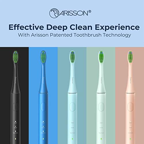 Cabeças de substituição da escova de dentes Arisson para Arisson A3: 4 Pack Dupont Substituição Compitável