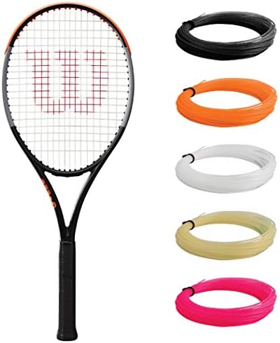 Wilson Burn 100 V4 Racquet de tênis - Rapa de ranha intestinal sintética em cores personalizadas - Melhor