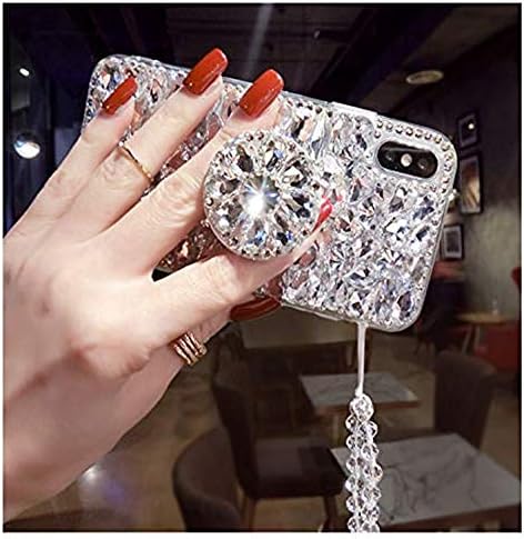 Diamond Kickstand Case para OnePlus Nord N200,3D Made Bling Diamond Glitter Case para OnePlus Nord N200