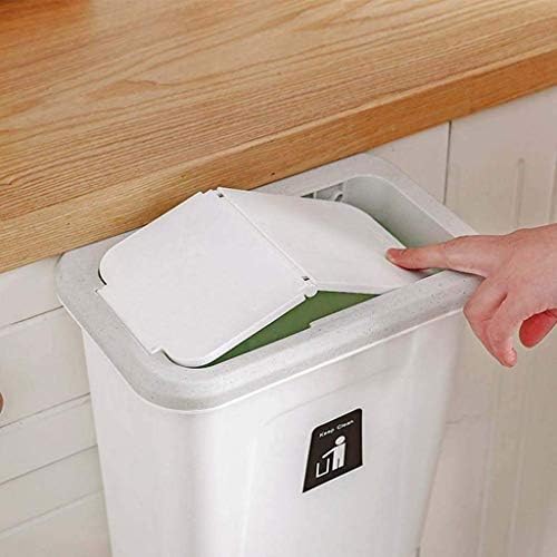 Lata de lixo wxxgy, lixo pode empurrar a cozinha de lixo pendurada na tampa de retorno automático para frutas e vegetais pericarpo de armazenamento de lixo balde