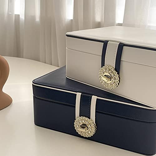 Caixa de jóias de madeira sólida wyfdc, caixa de armazenamento portátil, caixa de jóias, caixa de jóias de contas,