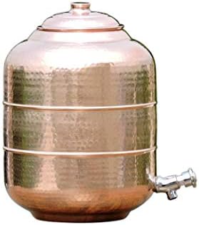 Pure Copper Quinze litros Distribuidor de água livre articular com toque elegante panela de cobre