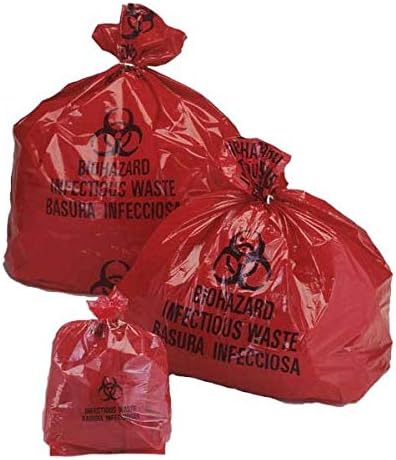 Ajaya Enterprises Bio Hazard/Bio-Medicical Waste Red Bag Pack de 1 kg/30 peças
